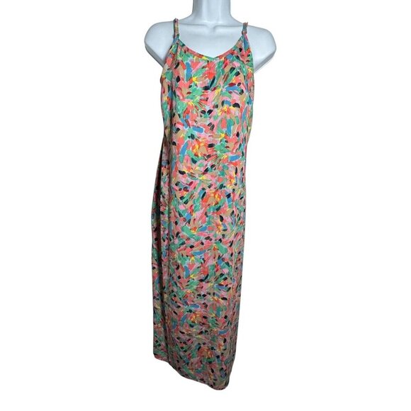 Nic + Zoe  Dress Midi Maxi Sleeveless Georgette Art To Wear Womens size small - Picture 9 of 9